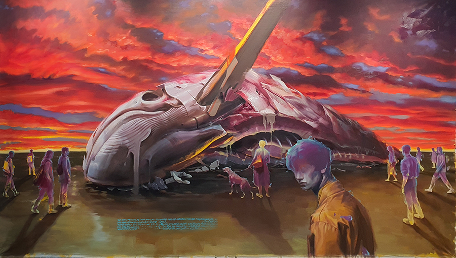 900_장엄한 어떤것-2, 2026. Acrylic and oil on canvas, 168×283cm.jpg