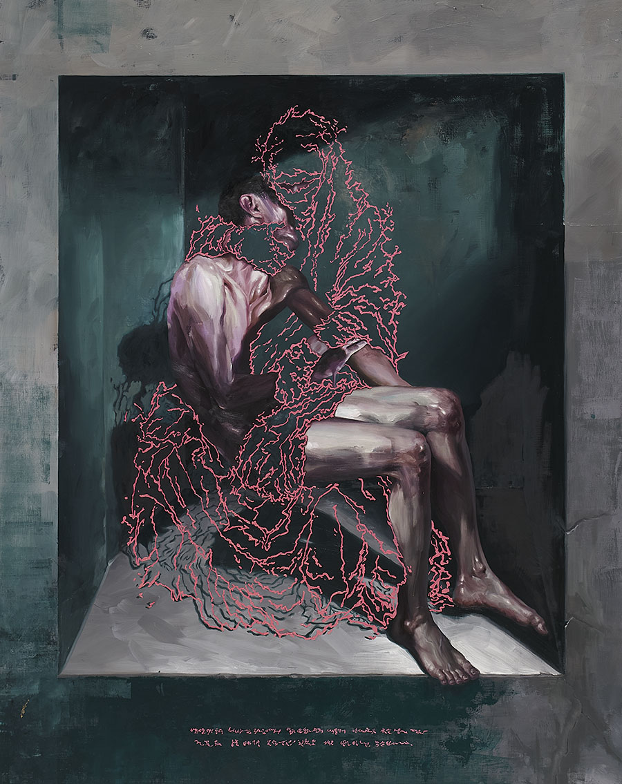 900_14. 흔들리는 신체-2, 2025. 캔버스에 유화, 162.2cm × 130.3cm.jpg
