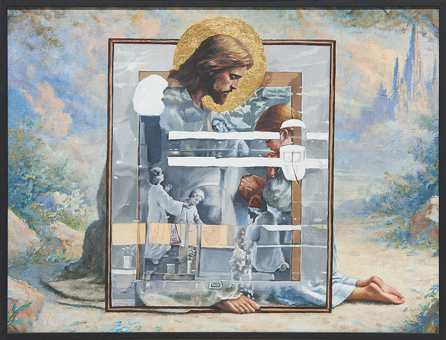 900_1. 중첩된 믿음, 2025. 액자 포함된 캔버스 프린트, 유화 리터칭, 32cm × 42cm.jpg