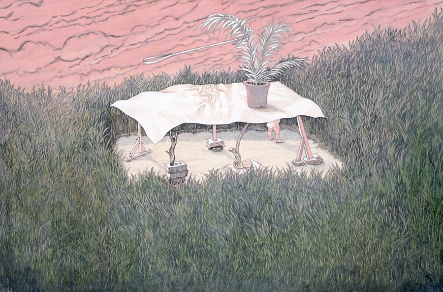 900_세계를 구축하는 방법, 2020, 한지에 수묵채색, 61X91_이태욱.jpg