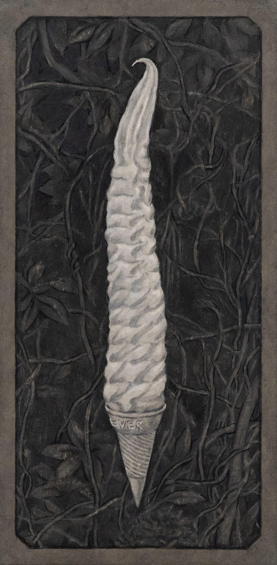 900_열대야, 2025, 장지에 먹, 호분, 파스텔, 각, 81.5x40.4cm_현승의.jpg