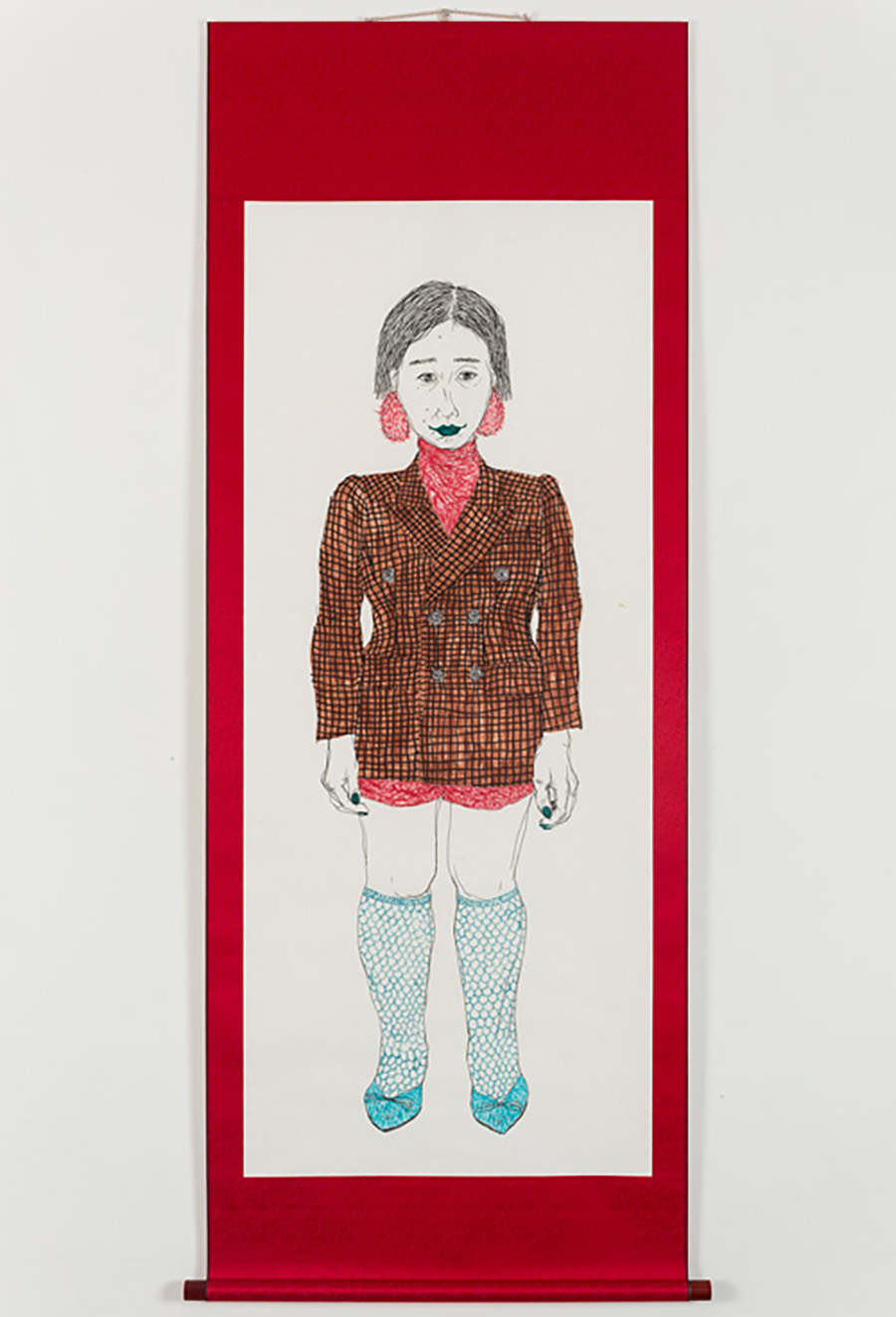 1. 고등어_한지에 혼합재료_170×64cm_2017.jpg