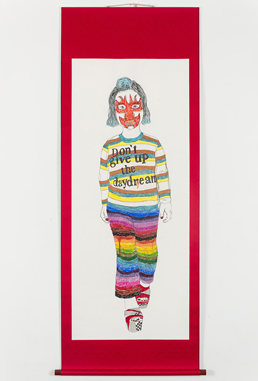 4. 지영_한지에 혼합재료_170×64cm_2017.jpg