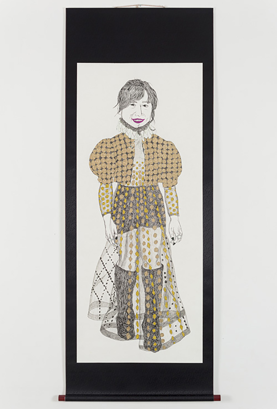3. 성지 언니_한지에 혼합재료_170×64cm_2017.jpg